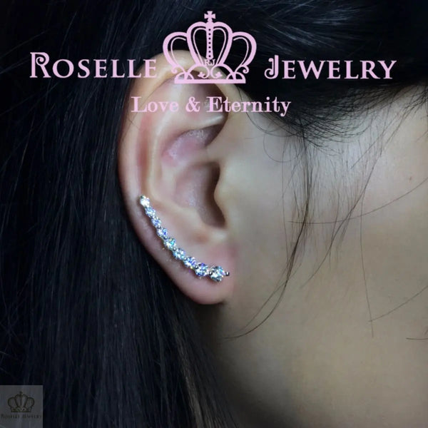 Ear Clip Bone Earrings - ER8 - Roselle Jewelry