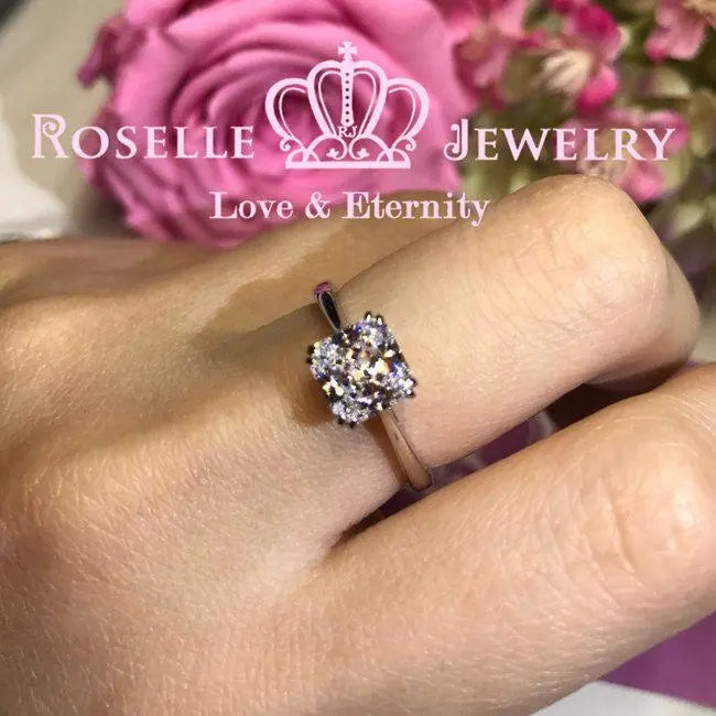 Four Prong Radiant Cut Solitaire Engagement Ring - NR1 - Roselle Jewelry