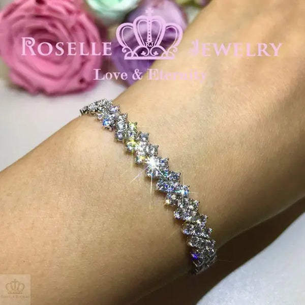 Cluster Tennis Bracelet - B040 - Roselle Jewelry