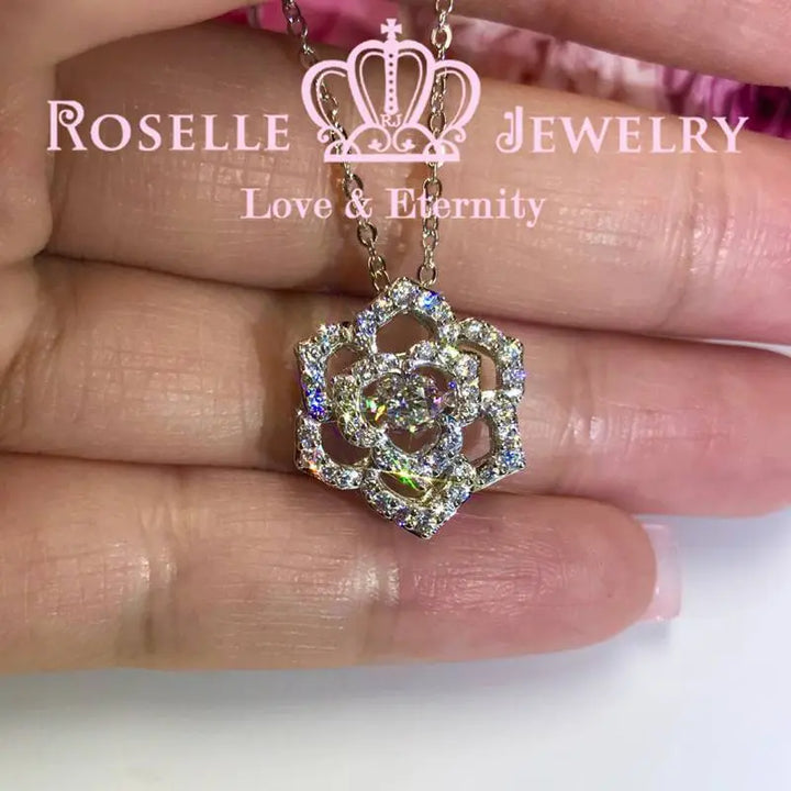Floral Dancing Stone Pendants - CD10 - Roselle Jewelry
