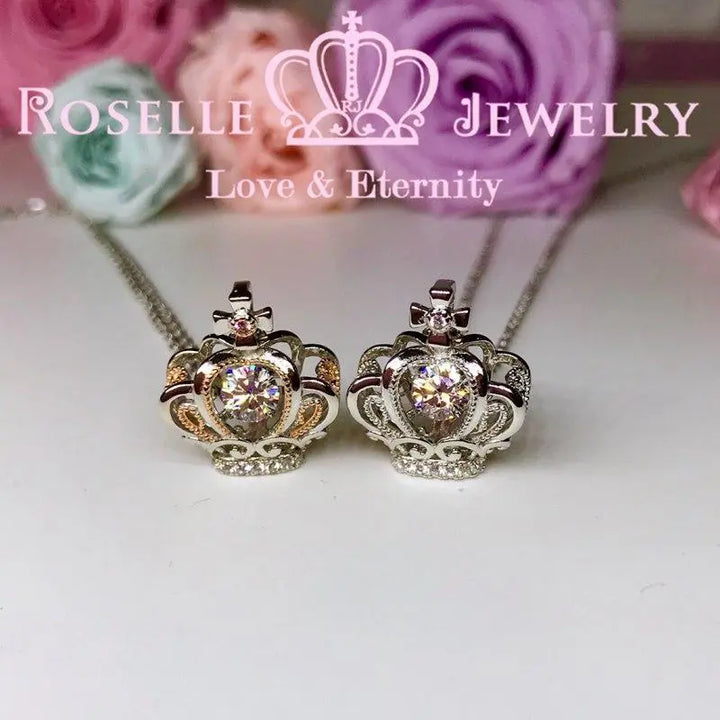 Crown Dancing Stone Pendants - CD7 - Roselle Jewelry