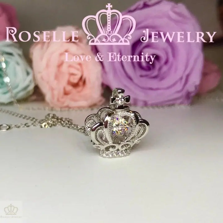 Crown Dancing Stone Pendants - CD7 - Roselle Jewelry