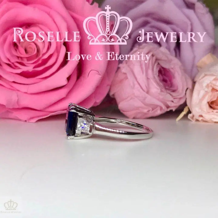 Lab Grown Sapphire Three Stone Engagement Rings - TS2 - Roselle Jewelry