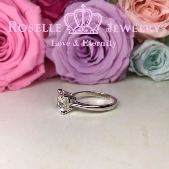 Four Prong Radiant Cut Solitaire Engagement Ring - NR1 - Roselle Jewelry