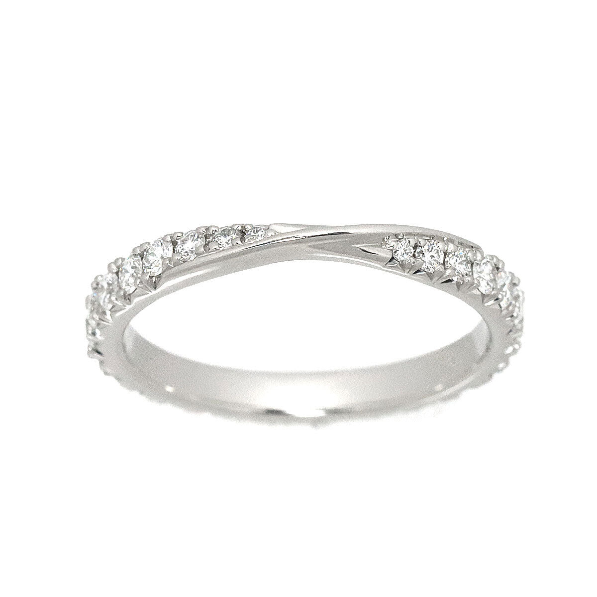 WR008 - Eternity Cross Love Diamond Wedding Band Ring